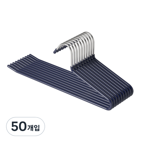 코멧 홈 논슬립 바지걸이, 네이비, 50개