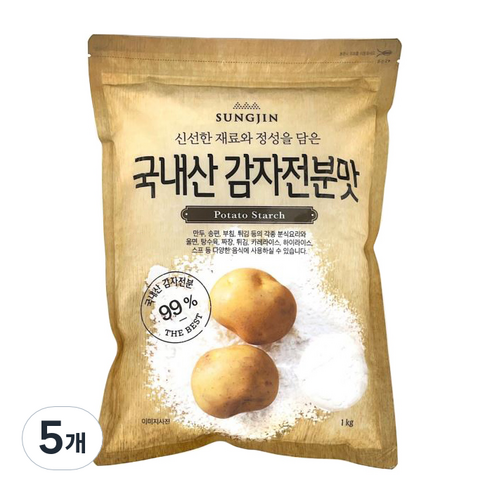 성진식품 감자전분맛, 1kg, 5개