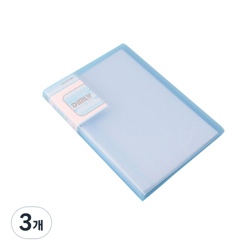 클로이스 A5 클리어파일 블루 30매, 3개