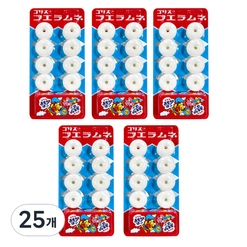 휘슬라무네 휘파람 사탕 소다맛, 22g, 25개