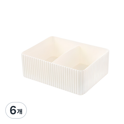 더자카 다용도 층층 화장품 정리함, 화이트, 6개