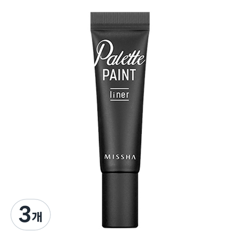 미샤 팔레트 페인트 젤 라이너 6g, 블랙, 3개