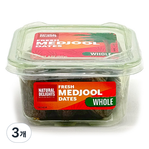 네츄럴딜라이츠 메드줄 대추야자, 227g, 3개