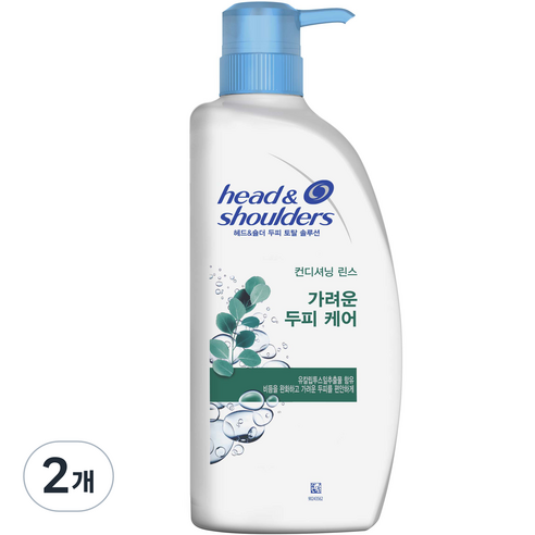 헤드앤숄더 가려운 두피케어 린스, 550ml, 2개