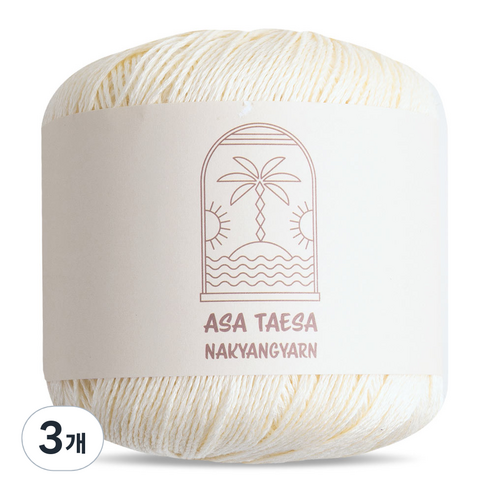니뜨 아사태사 실 70g, 502(버터), 3개