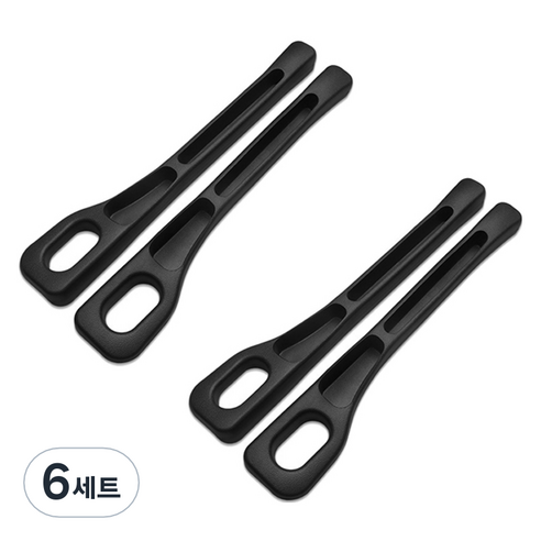 코히모 차량 틈새 쿠션 사이드 포켓 운전석 + 조수석 세트 4W433, 6세트, 블랙