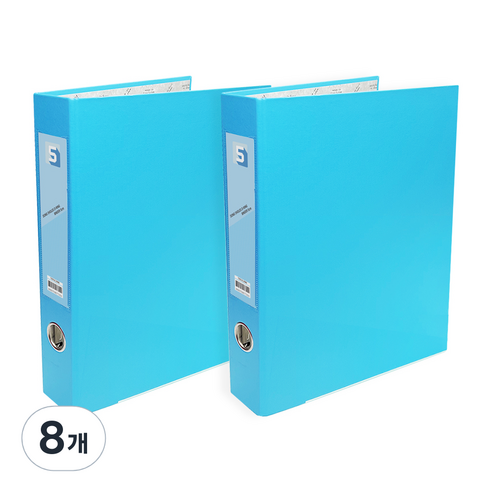 투코비 도노 D링 바인더 3공 A4 5cm, 하늘, 8개