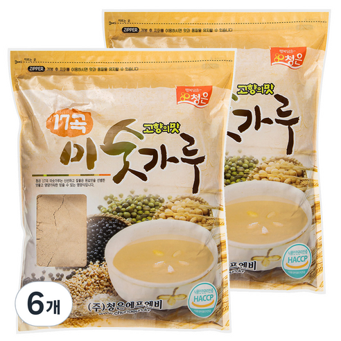 청은 17곡 미숫가루, 1kg, 6개