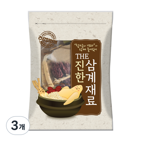 찹쌀과 견과가 함께 있어 더 진한 삼계 재료, 3개, 250g