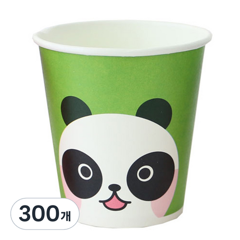 황씨네도시락 캐릭터 종이컵 팬더, 1개, 300개