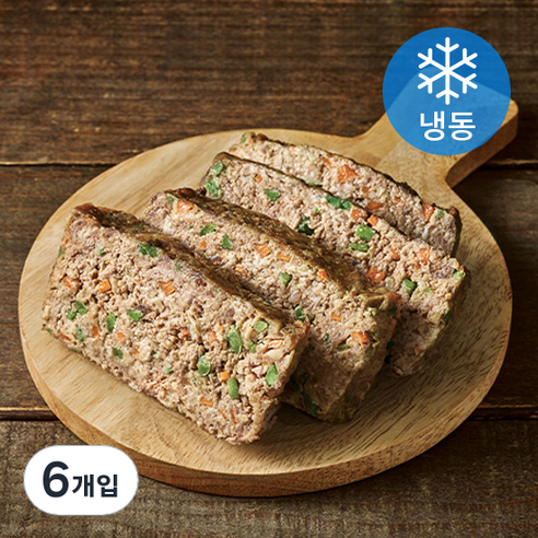 하림펫푸드 더리얼 레시피 비프로프 강아지간식 (냉동), 소고기맛, 100g, 6개