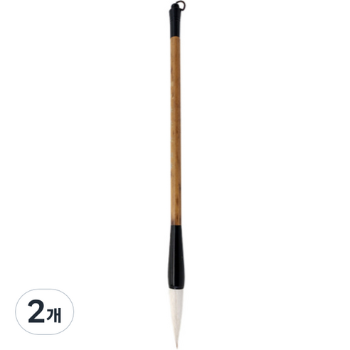 맑음 부드러운 고급서예붓 붓글씨용 흰색모, S, 2개