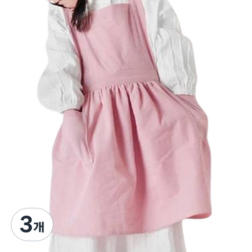 젊은이마켓 어린이앞치마, 핑크, 3개