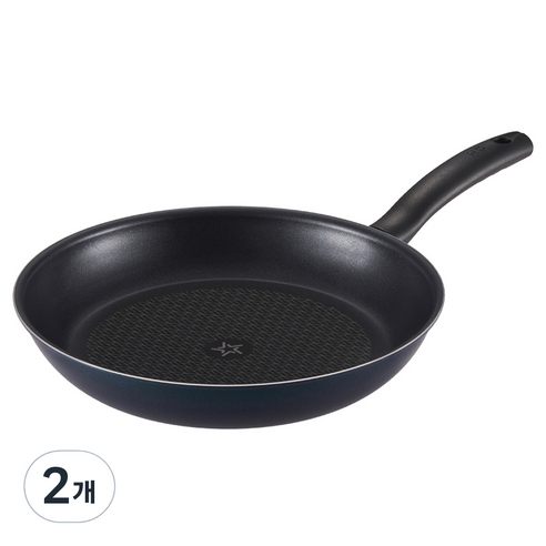 해피콜 이지스트 다이아몬드 후라이팬 블루, 2개, 24cm