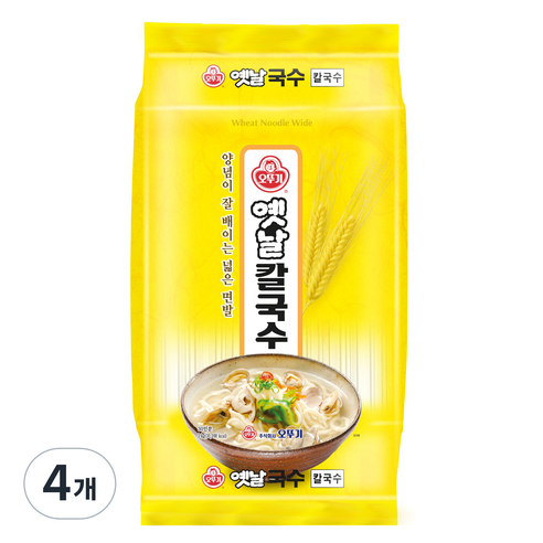 오뚜기옛날 칼국수, 3kg, 4개