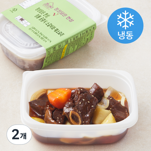 정성담은한상 정통 궁중식 소갈비와 채소요리 (냉동), 600g, 2개