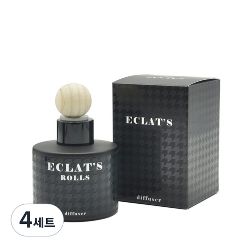 에클라스 프리미엄 블랙 방향제 100ml + 우드볼 세트, 샹스, 4세트