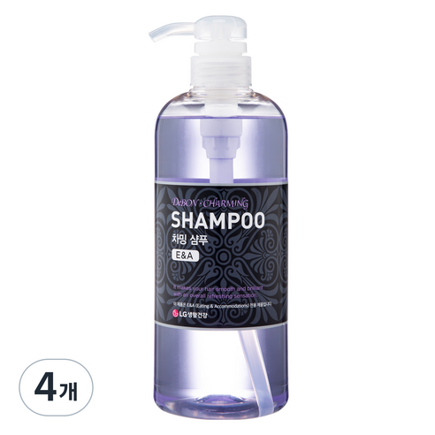 엘라스틴 차밍 샴푸, 4개, 730ml