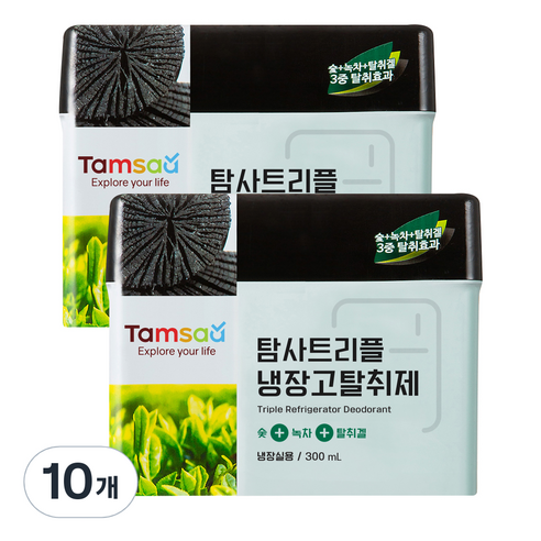 탐사 트리플 냉장고 탈취제 대용량, 300g, 10개