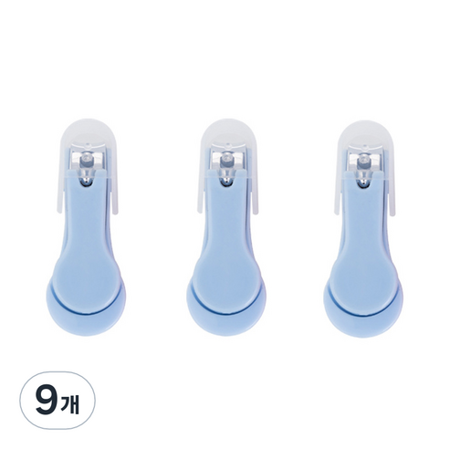 유즈윈 유아용 안전 손톱깎이, 블루, 9개