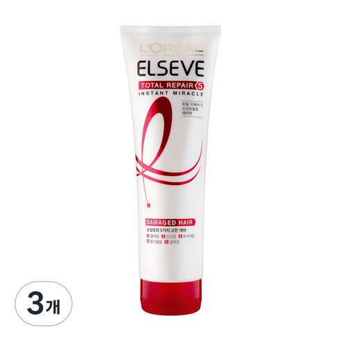 로레알파리 토탈 리페어5 인스턴트 미라클 헤어팩, 280ml, 3개