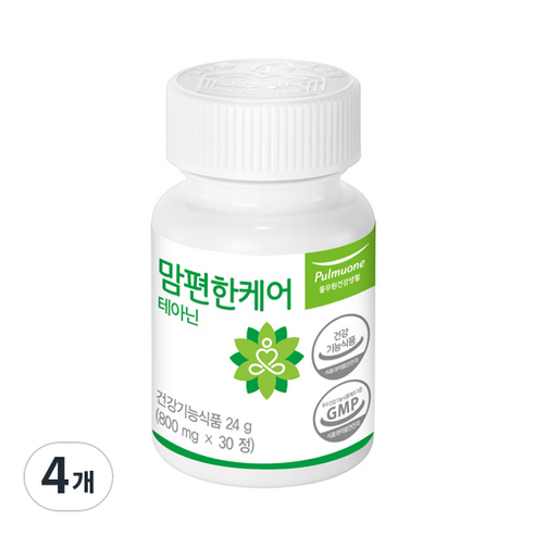 풀무원건강생활 맘편한케어 테아닌, 30정, 4개