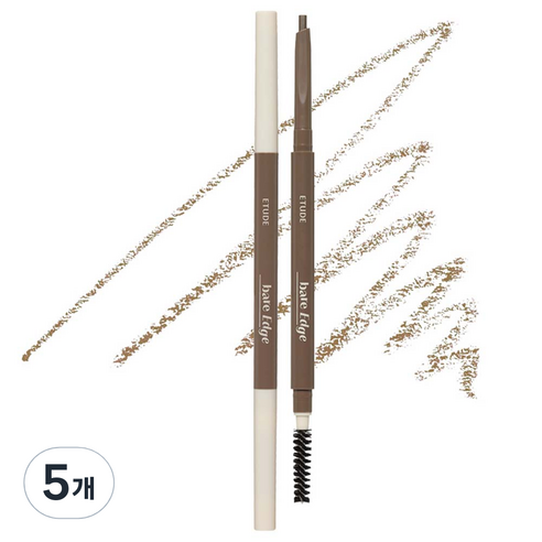 에뛰드 베어 엣지 슬림 브로우 0.1g, 04 라이트 브라운, 5개