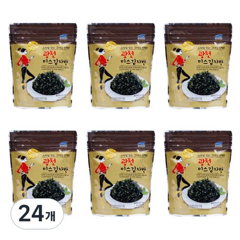 한아담식품 광천 미스 김자반, 40g, 24개