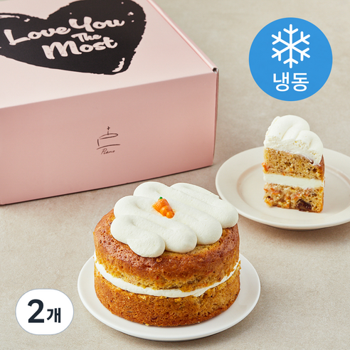 피에노 당근 크림치즈 케이크 (냉동), 380g, 2개