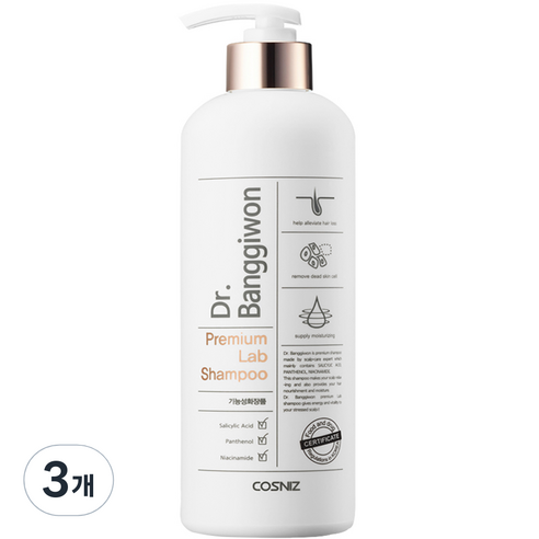 닥터방기원 프리미엄 랩 탈모샴푸, 500ml, 3개