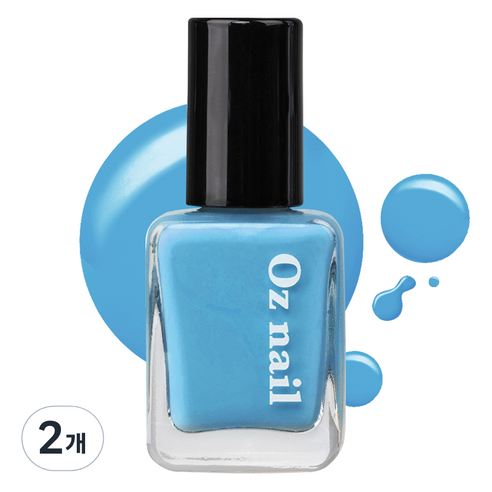 오즈네일 샤인 무드 네일 컬러 매니큐어, NE07 블루마린, 8ml, 2개