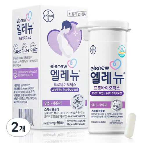 엘레뉴 프로바이오틱스 8.61g, 30정, 2개