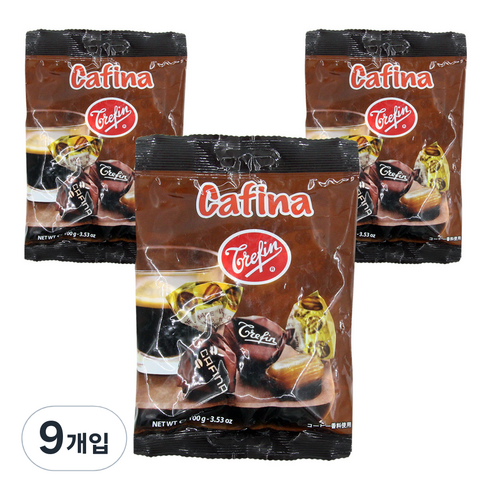트레핀 벨기안 커피맛 스위트 캔디, 100g, 9개