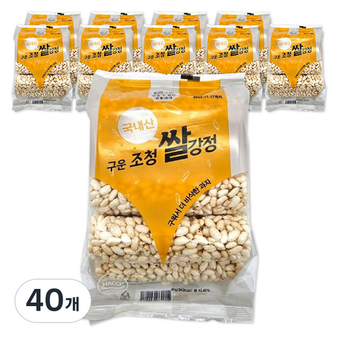 구운 조청 쌀강정, 40개, 90g