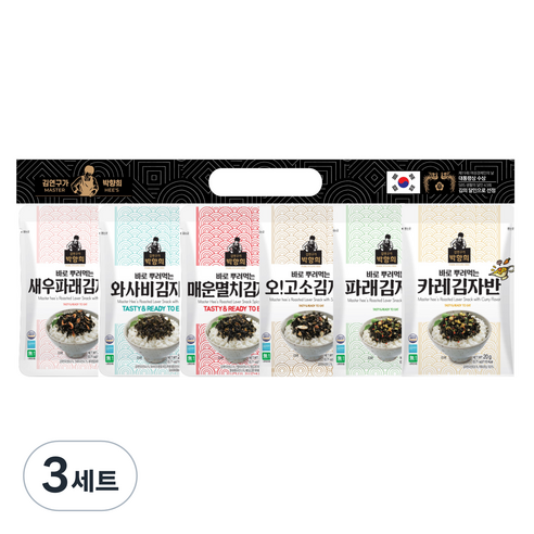 종합 김자반 20g x 6종, 3세트