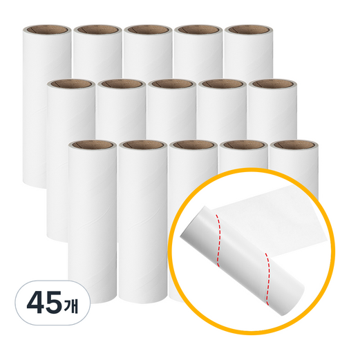 코멧 사선컷팅 일반형 테이프 클리너 리필, 45개