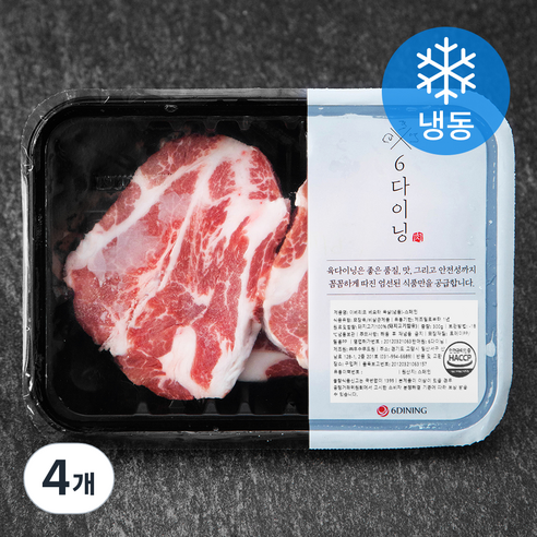 6다이닝 이베리코 베요타 목살 (냉동), 300g, 4개