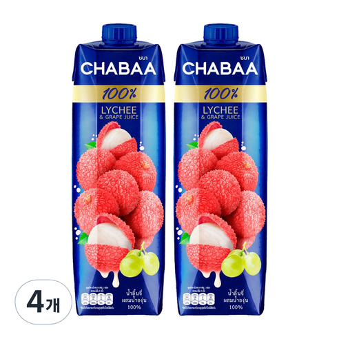 차바 리치 포도주스, 1000ml, 4개