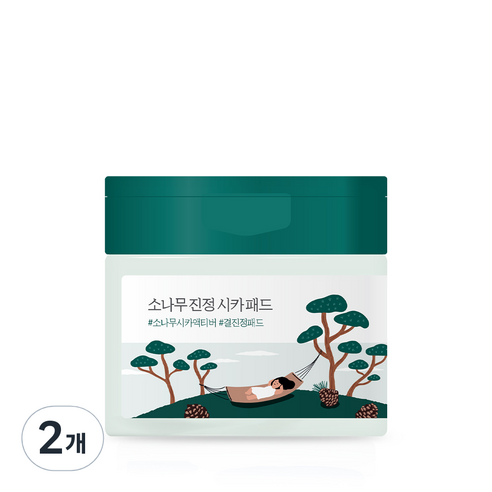 라운드랩 소나무 진정 시카 패드 195ml, 50개입, 2개