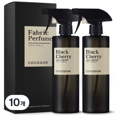 코코도르 룸 앤 패브릭 퍼퓸 섬유탈취제, 500ml, 10개, 블랙체리