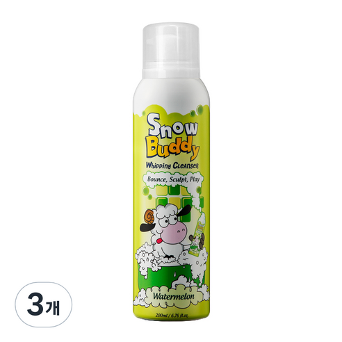 스노우버디 휘핑 클렌저 수박향, 200ml, 3개