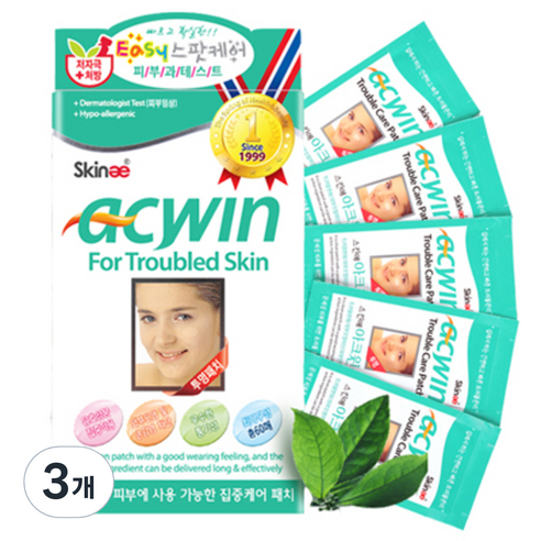 스킨애 아크윈 스팟 케어 패치 투명, 3개, 5개입