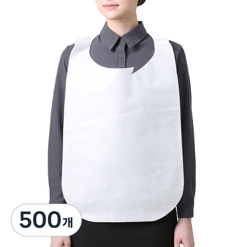 웰프런 일회용 부직포 위생 앞치마, 화이트, 500개