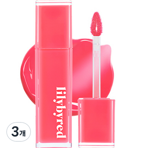릴리바이레드 앙큼 라이어 코팅 틴트 AD, 발그레한 딸기인 척(L248A), 4g, 3개