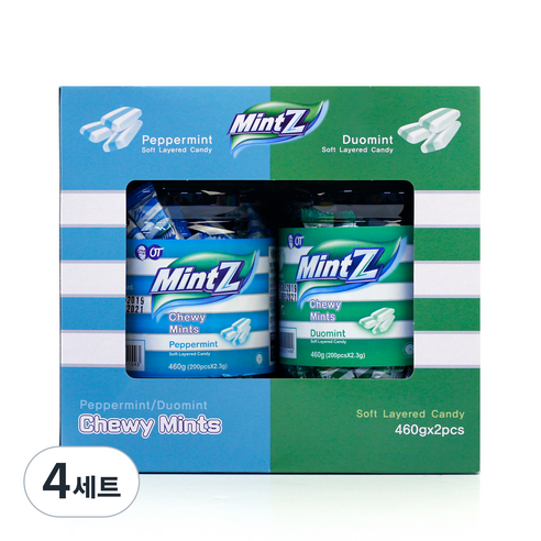 민트지 페퍼민트 460g + 듀오민트 460g 버라이어티팩, 4세트, 920g