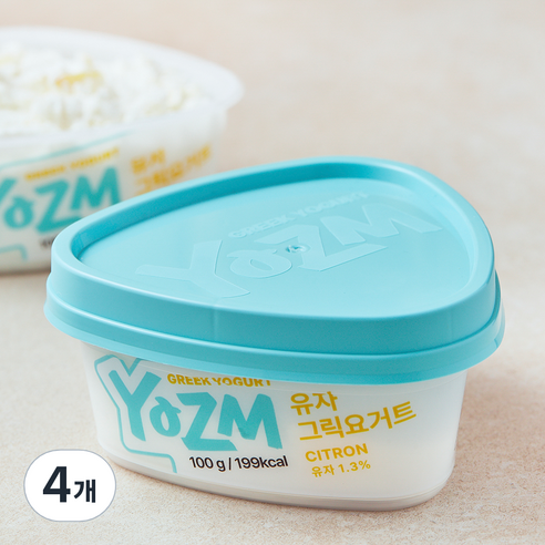 요즘 유자 그릭요거트, 100g, 4개, 1개입