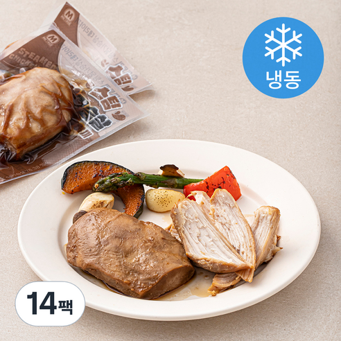 미트리 스팀 닭가슴살 데리야끼 (냉동), 100g, 14팩