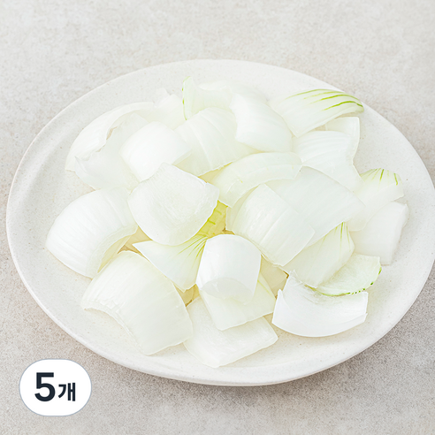 국내산 양파 깍둑썰기, 500g, 5개