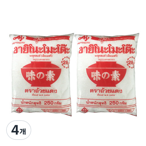 아지노모토 우마미 조미료, 250g, 4개