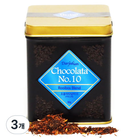 다질리언 초콜라타 넘버10 루이보스차, 40g, 2개입, 3개